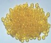 200 4x6mm Transparent Yellow Acrylic Crow Beads